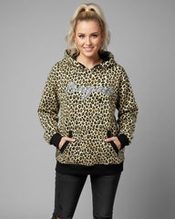 Cheetah Print Pullover Hoodie for Women