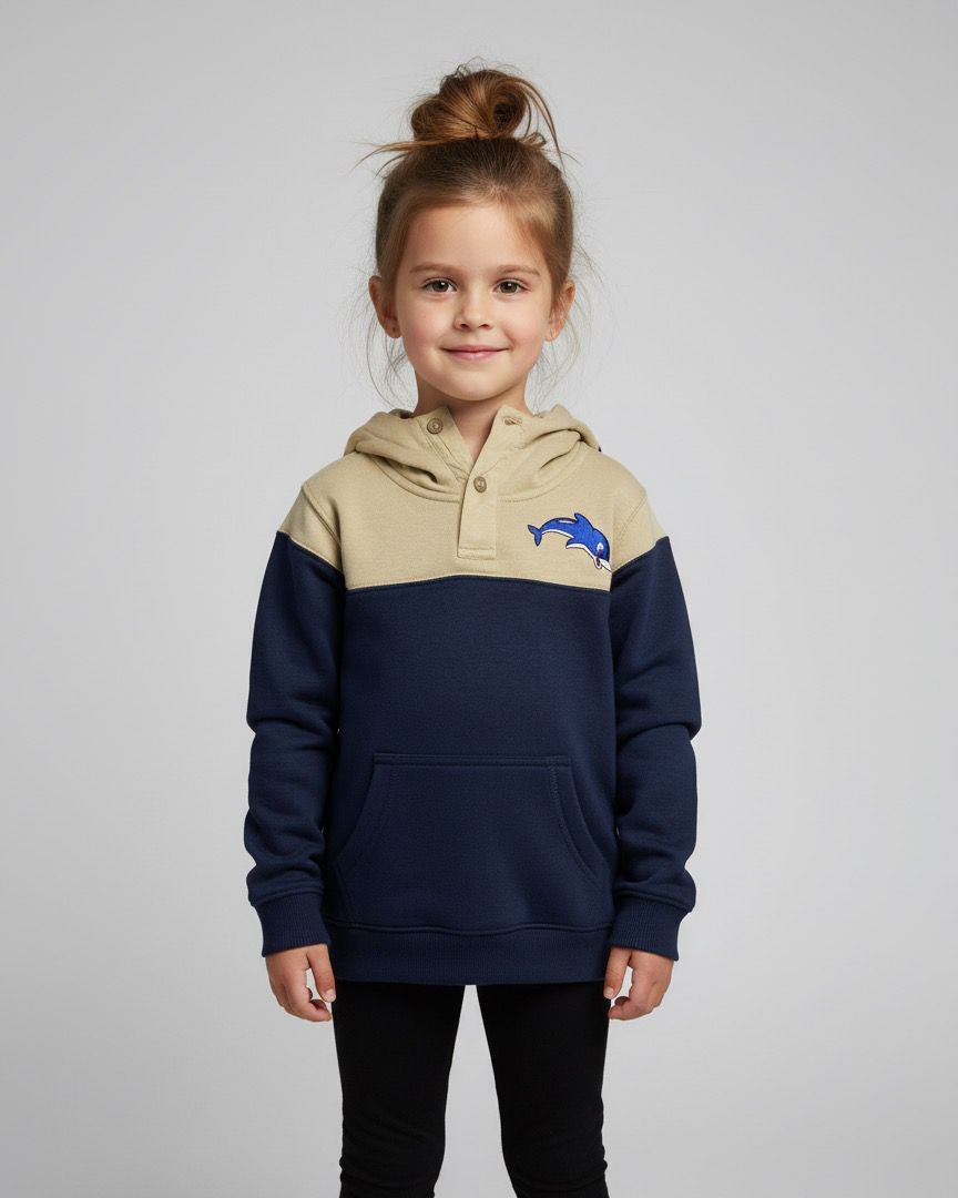 Kids' Color Block Pullover Hoodie