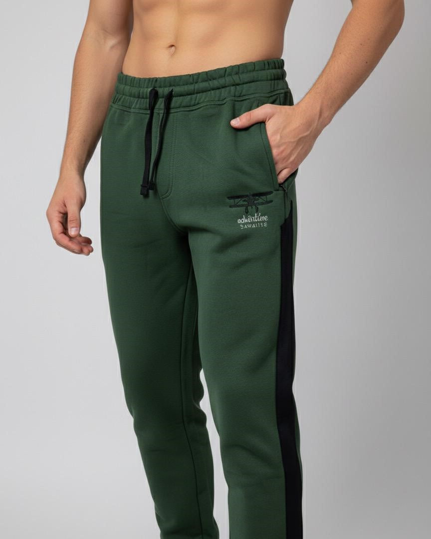 Men's Casual Olive Green Sweatpants